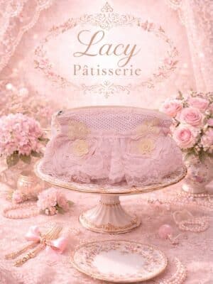 Strawberry Chantilly Lace Pouch